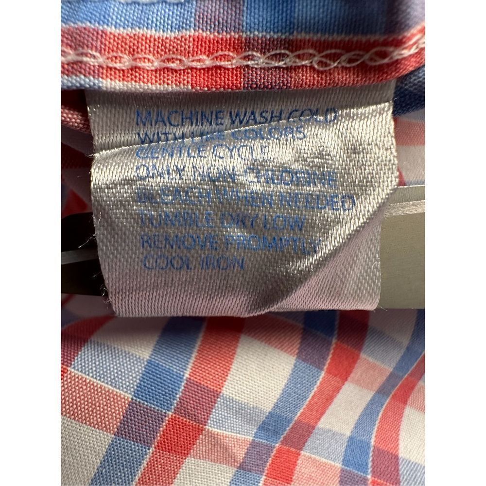 Southern Tide mens blue pink white plaid button long sleeve shirt Large #42-1067 - Picture 6 of 6